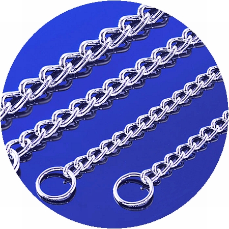 Herm Sprenger Chrome 2.5mm Flat Polished Link Slip Collar